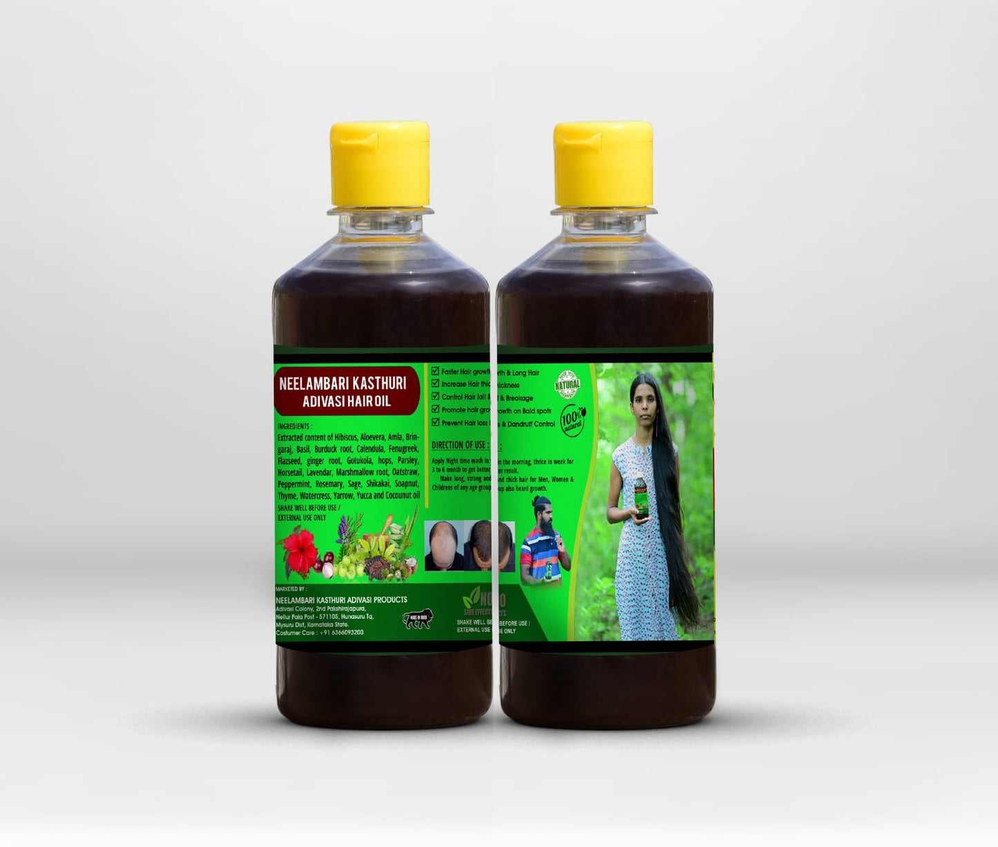 Adivasi Neelambari Hakki Pikki Hair Oil with (4.9 ⭐⭐⭐⭐⭐ 18,833 REVIEWS) Globally